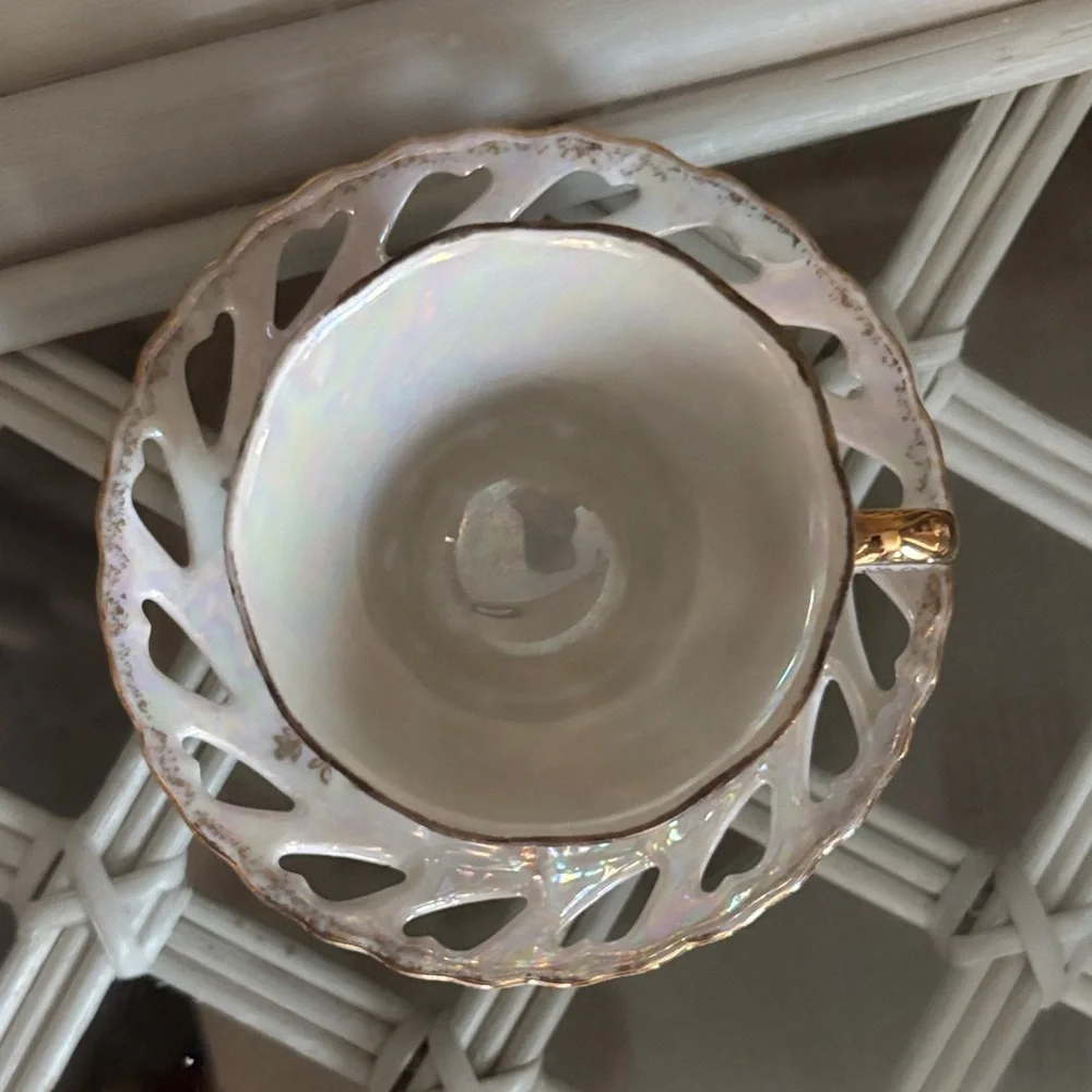 Vintage Japanese Bone China Teacup and Saucer Set